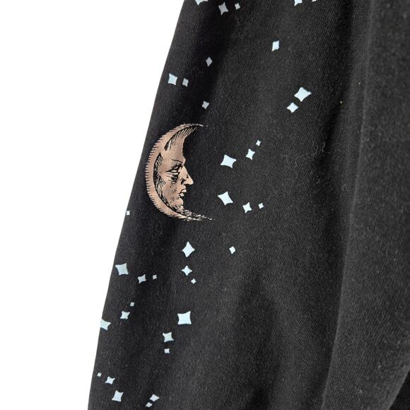 Poebe Bridgers Hoodie Sweatshirt Size X-Large Dragon Castle Moon Stars Black - Picture 3 of 10